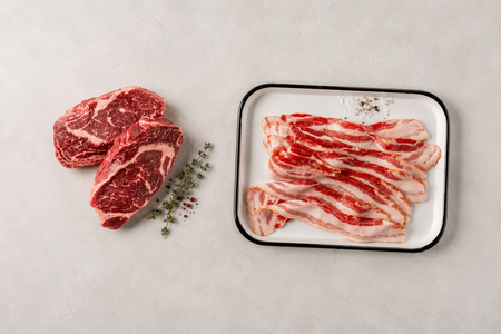 Free Ribeyes For Life + Bacon For Life
