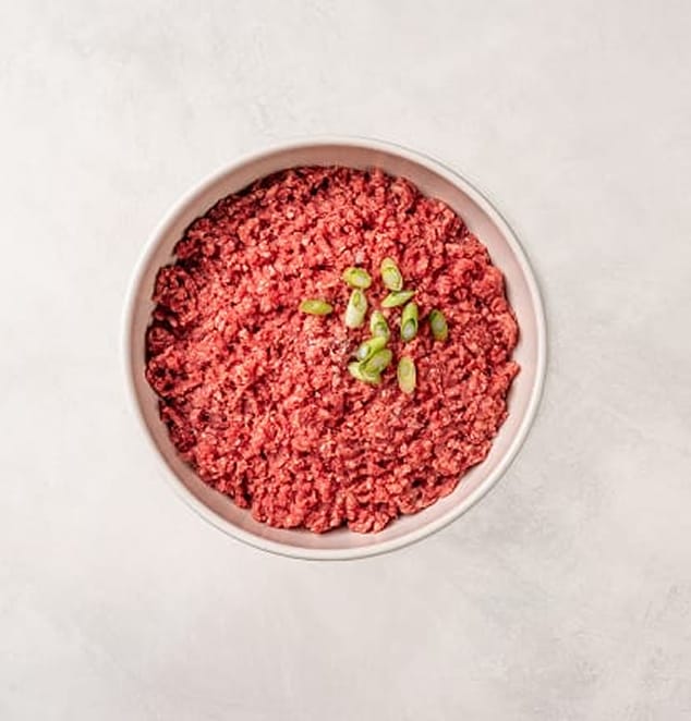 Raw ground beef