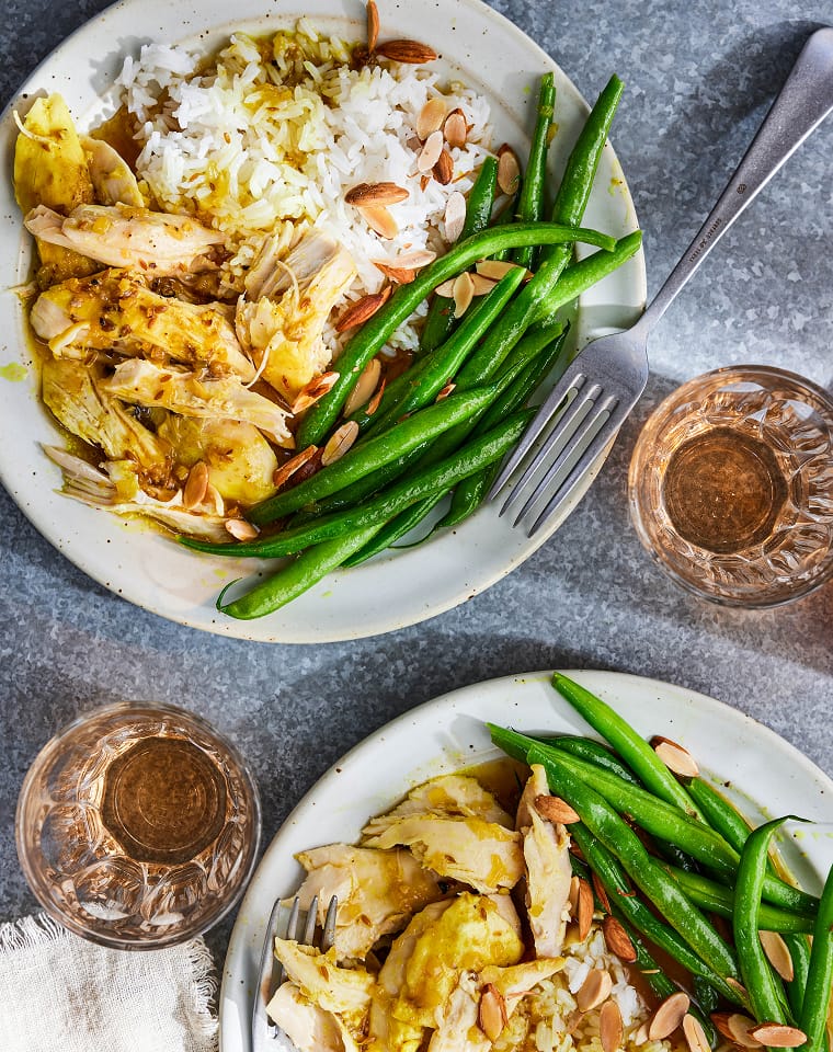 Cooked chicken breasts